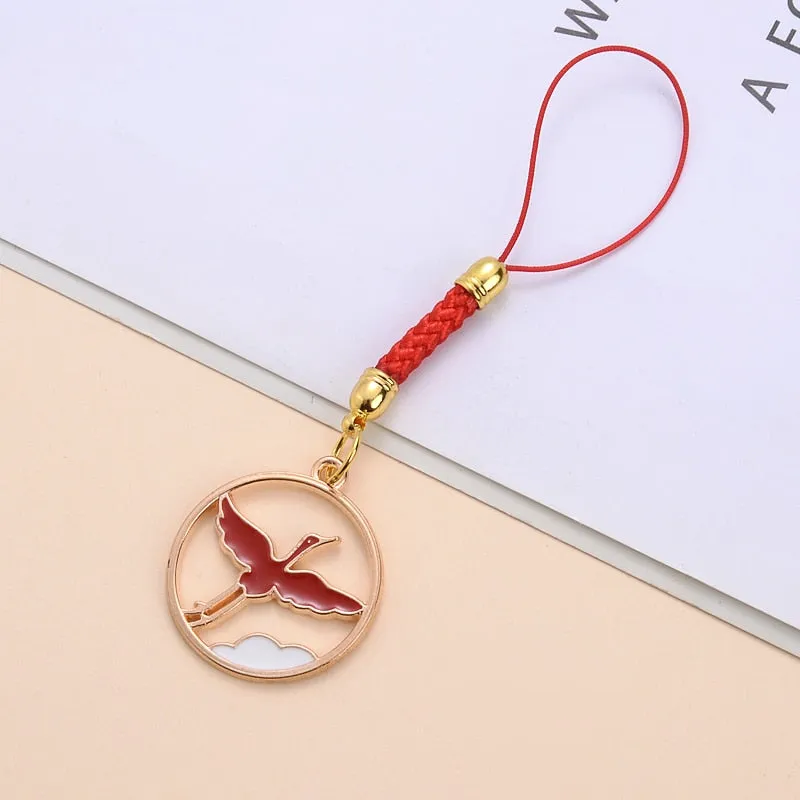 Animal Shape Charms Phone Strap Keychain