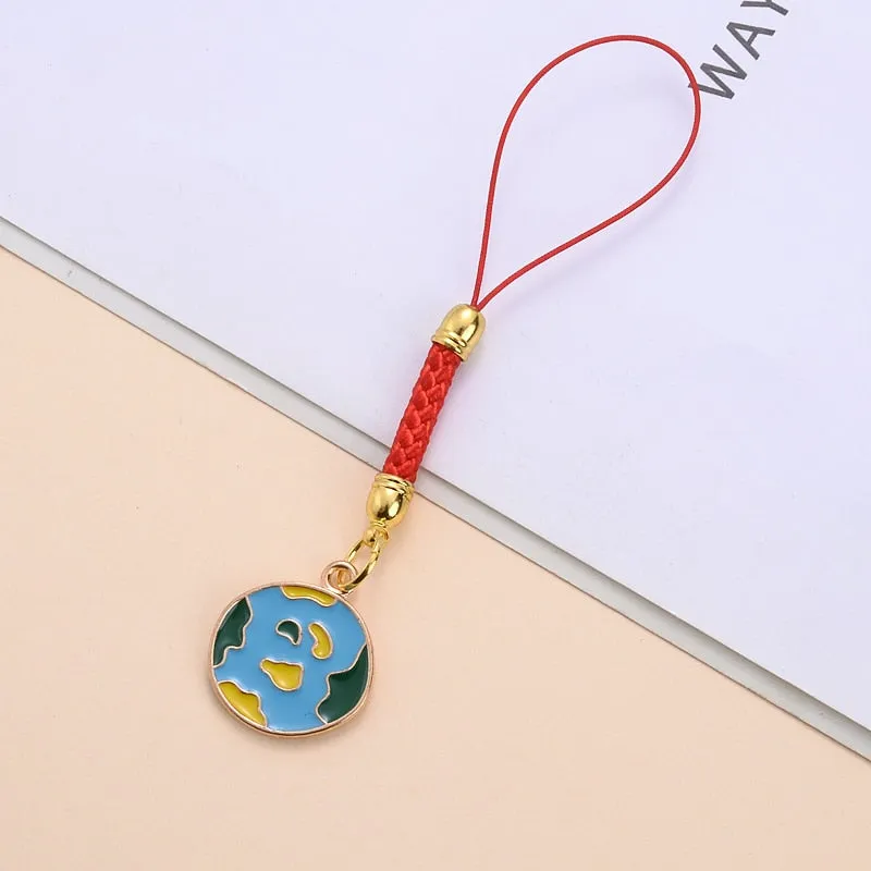 Animal Shape Charms Phone Strap Keychain