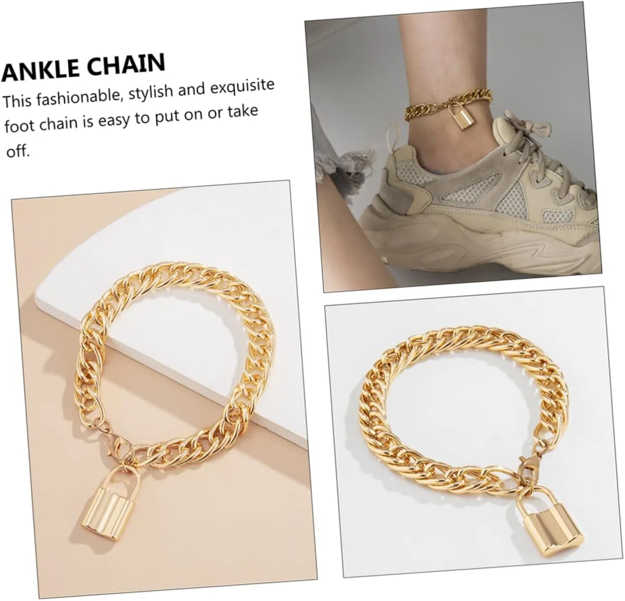 Anklet Wedding Foot Ankle Jewelry Beaded Jewelry Pendant Beaded Bracelets Beaded Ankle Bracelet Gold