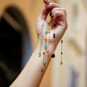 Anklets Beaded Stones with Charm