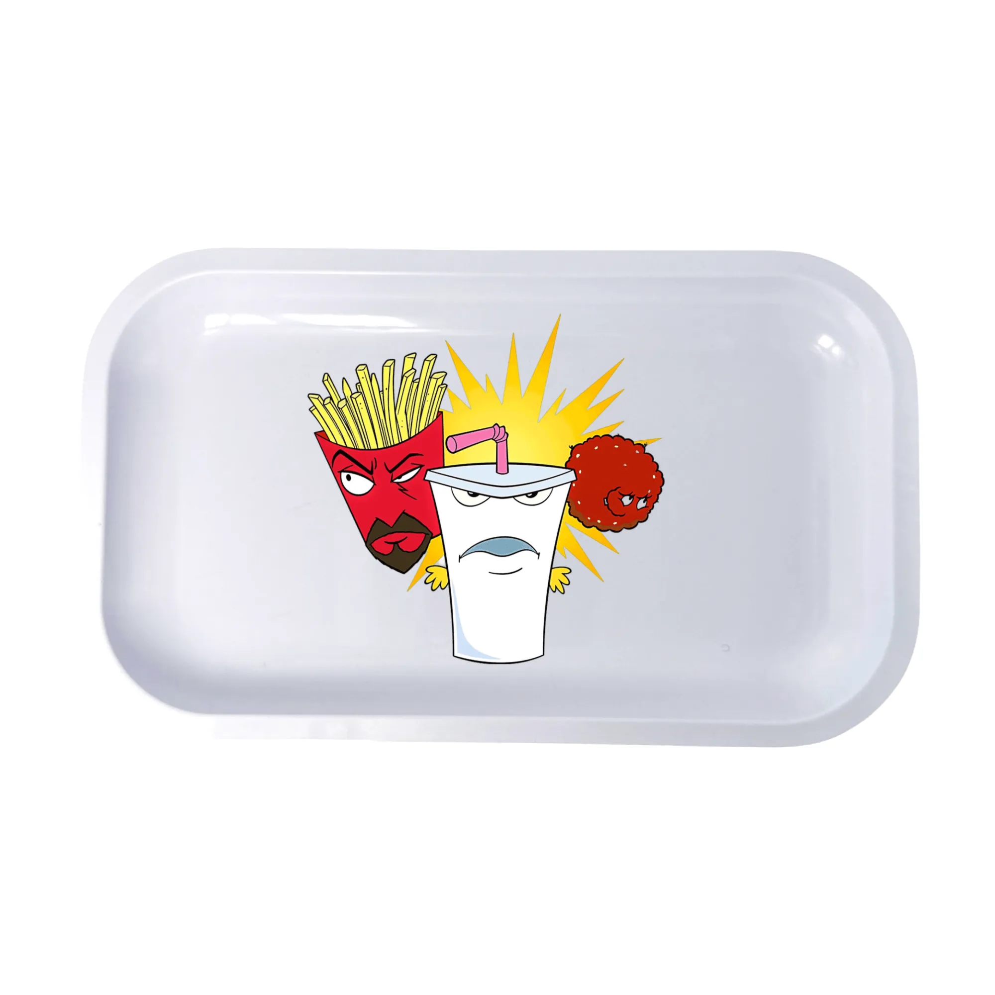 Aqua Team Cartoon Spice Grinder, Stash Jar, Rolling Tray Set