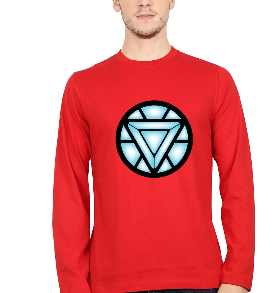 ARC REACTOR Iron Man Superhero Full Sleeves T-Shirt for Men