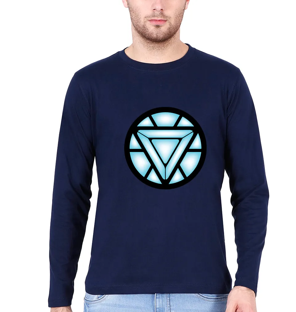 ARC REACTOR Iron Man Superhero Full Sleeves T-Shirt for Men