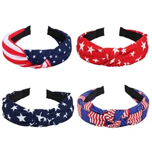 Ardorchid Halloween Headbands for Women Girls Spooky Skull Skeleton Ghost Knotted Headbands Orange Bandana Plaid Hairbands Halloween Party Gifts Hair Accessories