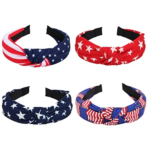 Ardorchid Halloween Headbands for Women Girls Spooky Skull Skeleton Ghost Knotted Headbands Orange Bandana Plaid Hairbands Halloween Party Gifts Hair Accessories