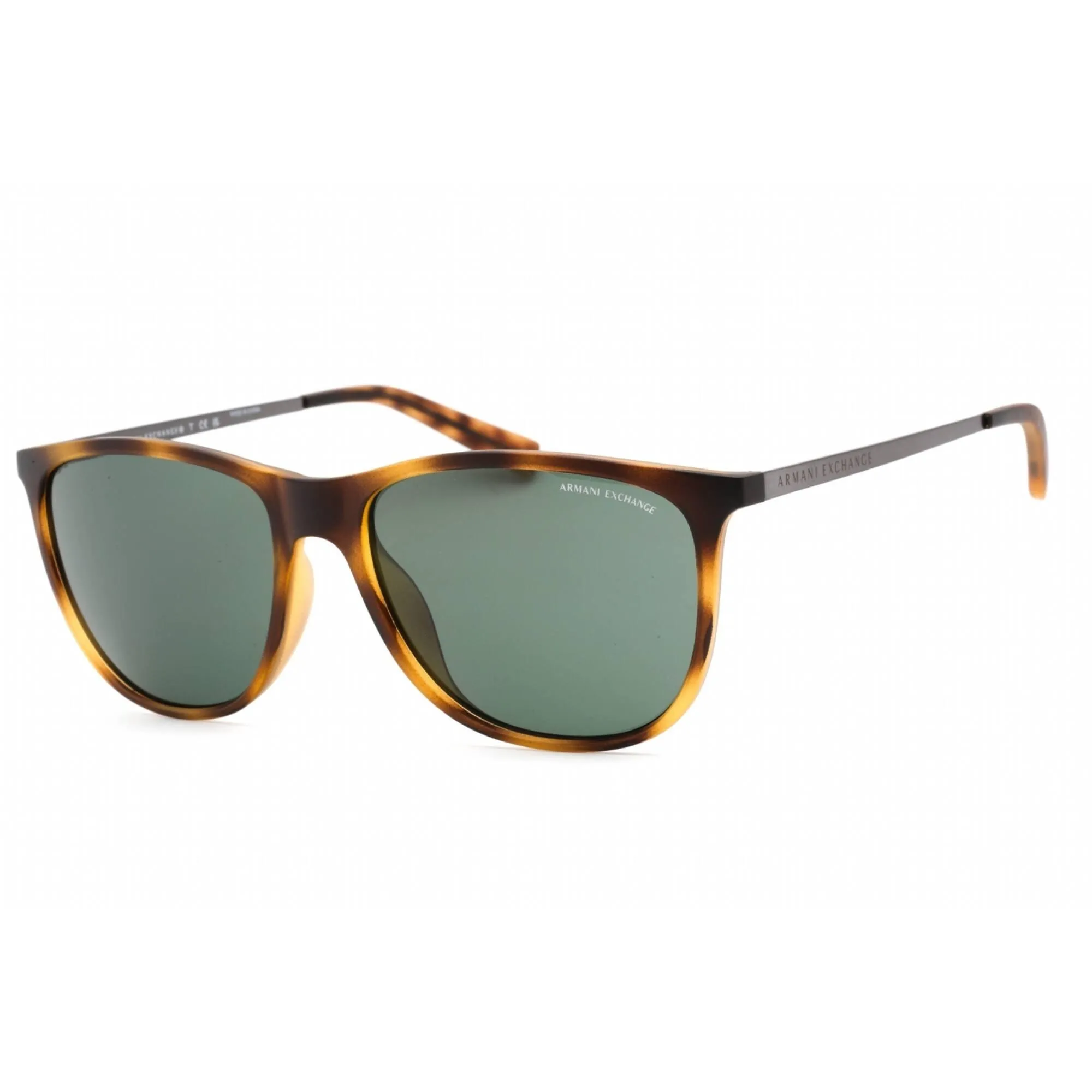 Armani Exchange Men's Sunglasses - Matte Havana Square Shape Frame | AX4047SF 802971