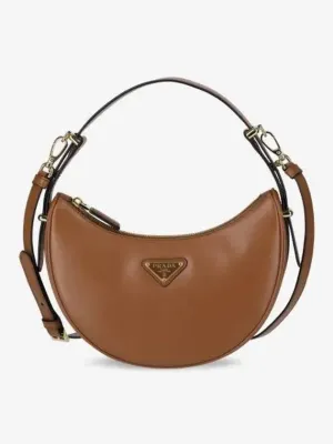 Arque Leather Shoulder Bag Cognac