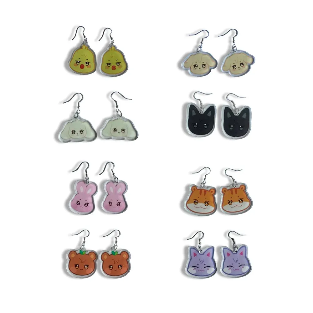 ATEEZ ANITEEZ Cartoon Acrylic Earrings
