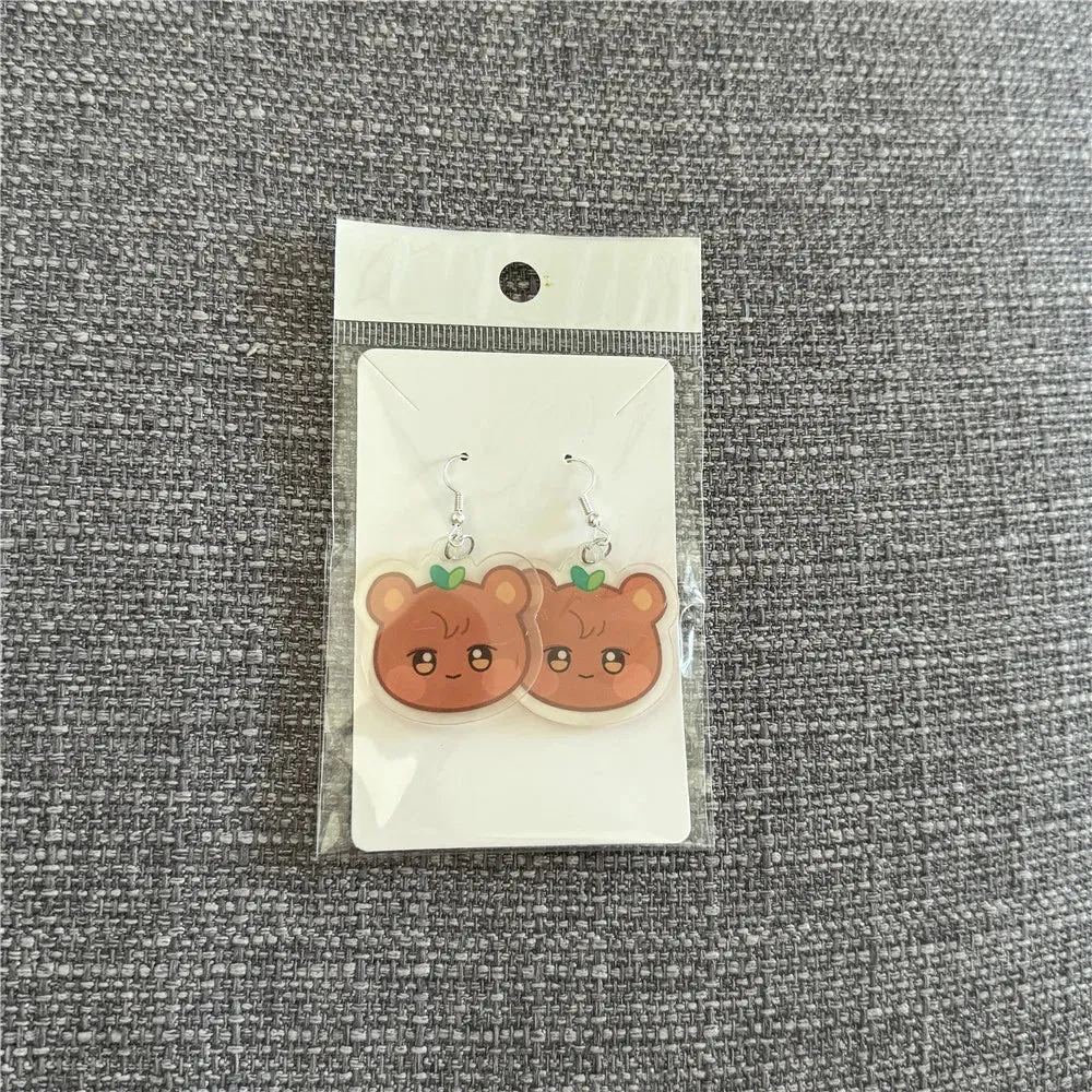 ATEEZ ANITEEZ Cartoon Acrylic Earrings