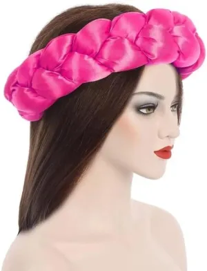 Attractive Satin Twist Braids Hair Tie Headbands for Women Hair Accessories Elastic Hair Bands Ladies Turban Bandage Headwear