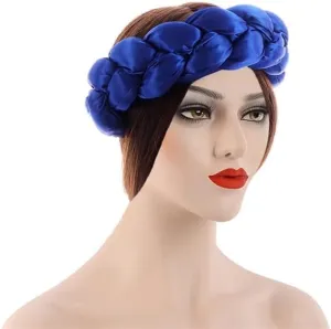 Attractive Satin Twist Braids Hair Tie Headbands for Women Hair Accessories Elastic Hair Bands Ladies Turban Bandage Headwear