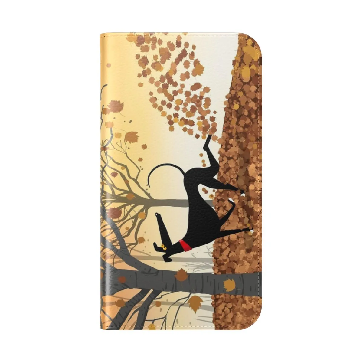 Autumn-Inspired Greyhound and Cartoon Phone Case