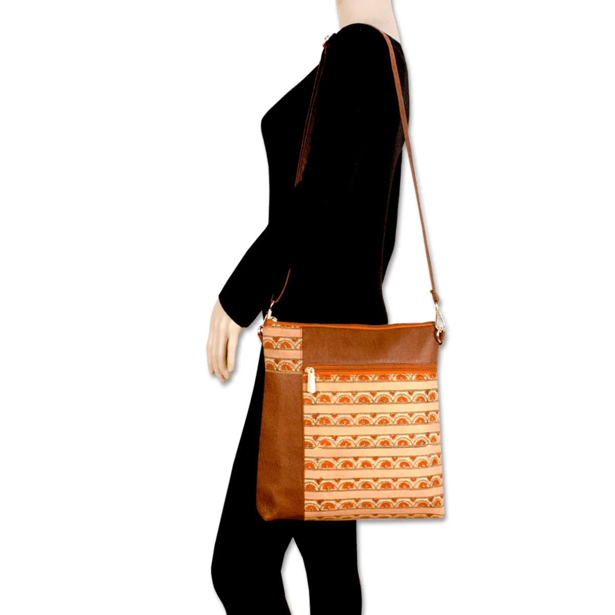 Aztec Printed Messenger Bag