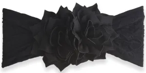 Baby Bling Holiday Poinsettia Headband-Black