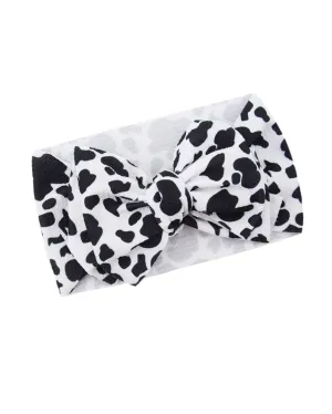 Baby Cow Stria Cow Stria Turban Headband Hair Bows and Headwrap BBG52 (B1-Turban)