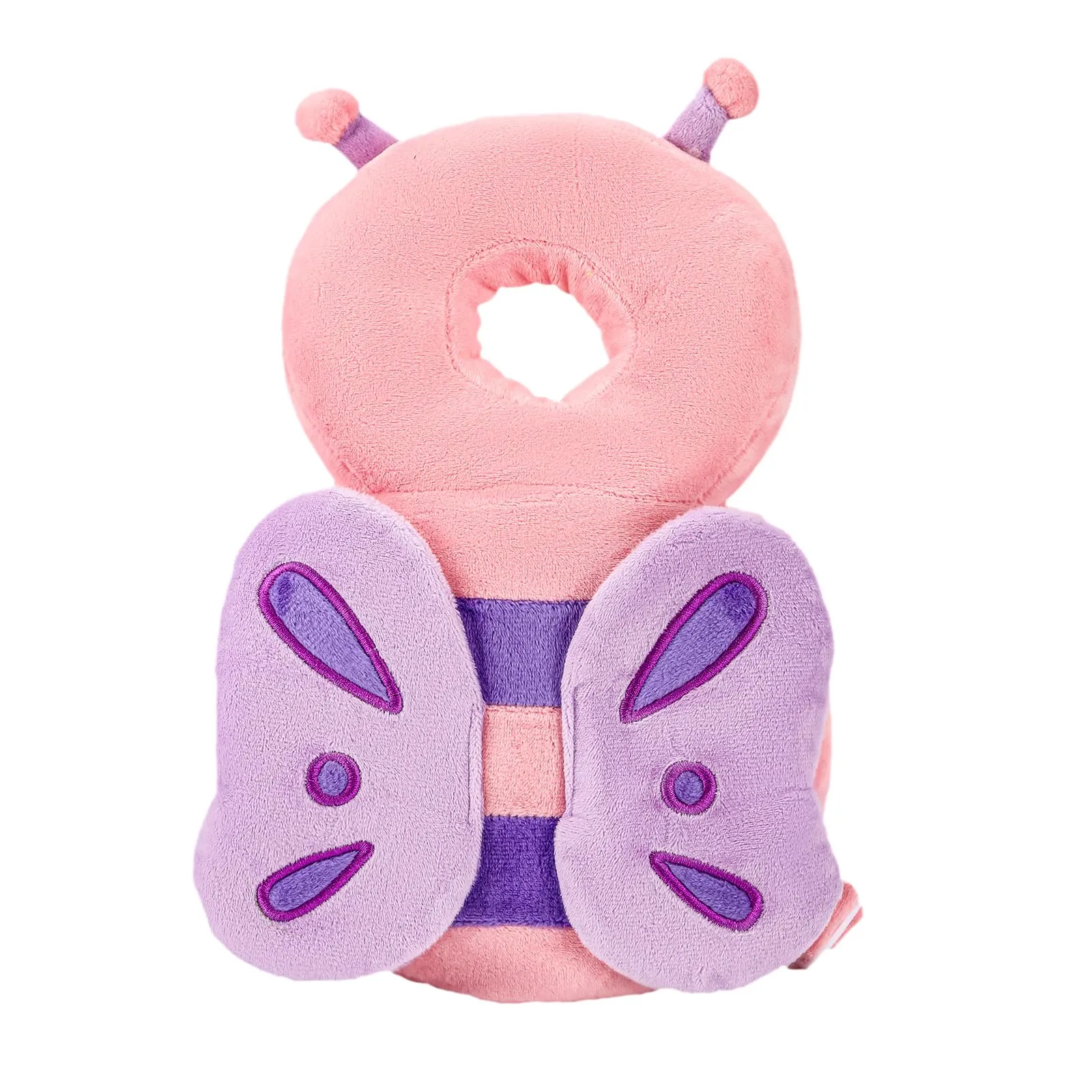 Baby Head Protection Backpack - Soft & Comfortable, Cute Cartoon Design, Ages 0-3, Pink Butterfly Q77-PinkButterfly