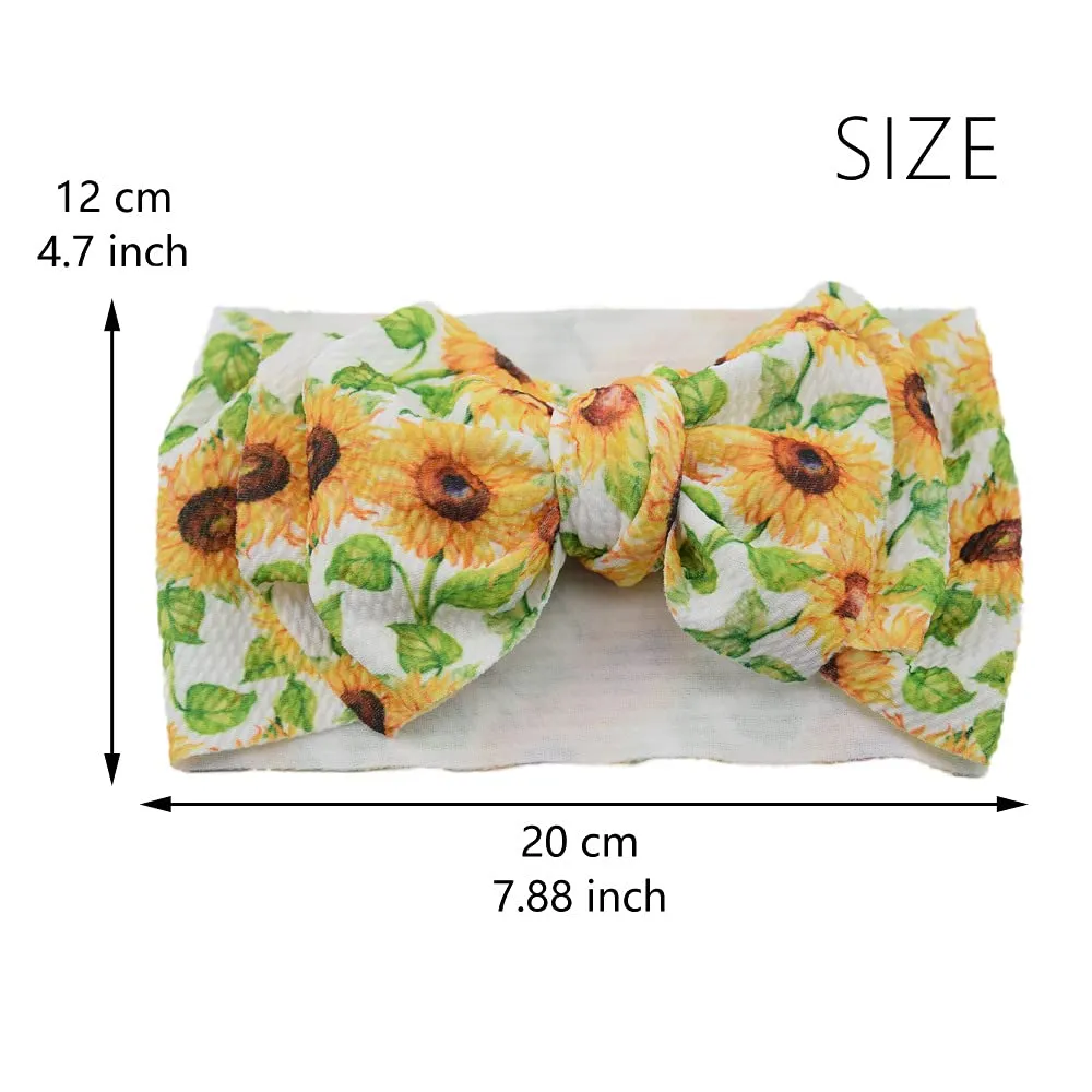 Baby Stria Turban Headband, Cow Print Hair Bows, and Headwrap BBG52 (B3-Turban)