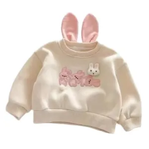 Baby Sweater Bunny Ears Beige