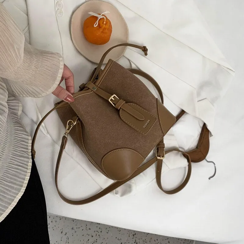 Bags For Women 2021 Newest Luxury Handbags Trendy Leather Bucket Bag Ladies Cat Bow-Knot Pattern Messenger Shoulder Bag Hot Sale
