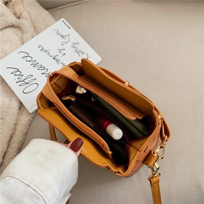 Bags For Women 2021 Newest Luxury Handbags Trendy Leather Bucket Bag Ladies Cat Bow-Knot Pattern Messenger Shoulder Bag Hot Sale