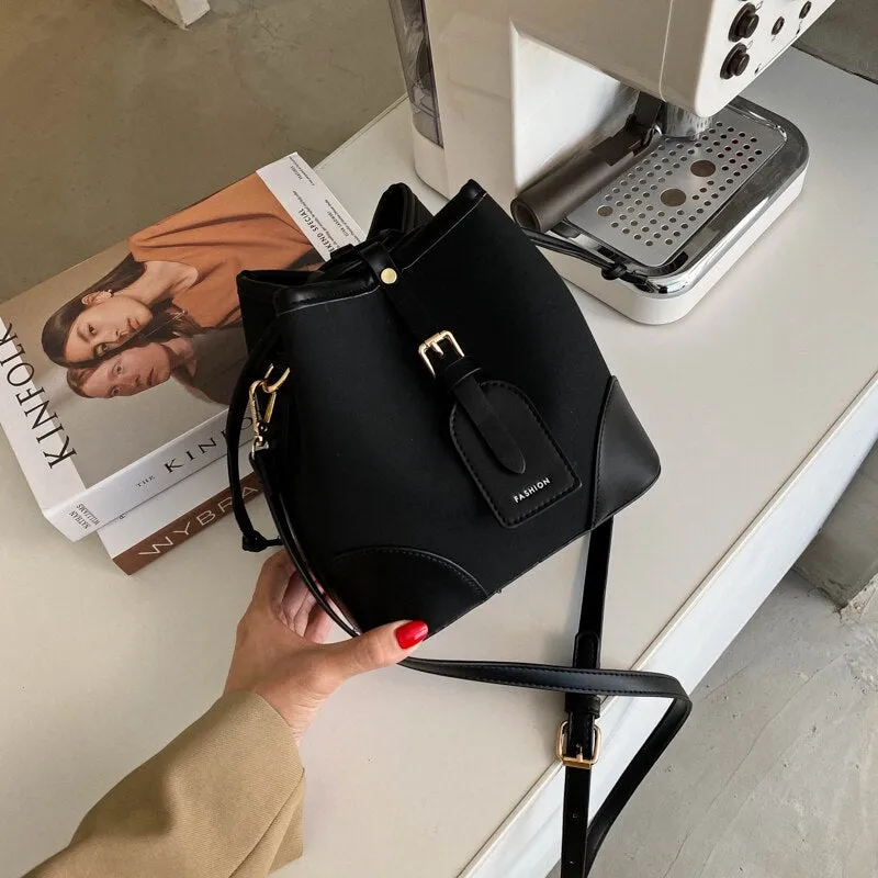 Bags For Women 2021 Newest Luxury Handbags Trendy Leather Bucket Bag Ladies Cat Bow-Knot Pattern Messenger Shoulder Bag Hot Sale