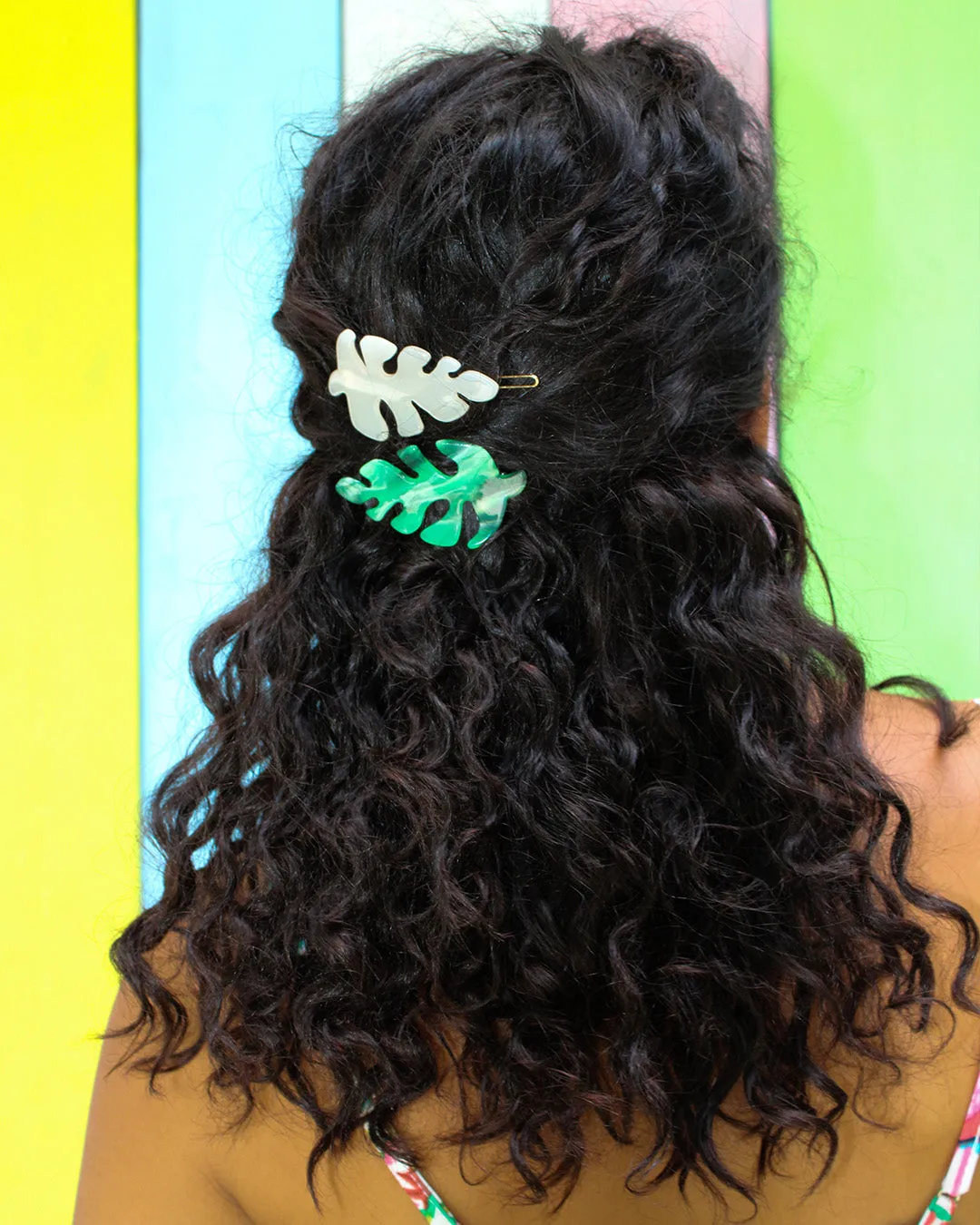 Banded - Acrylic Barrettes, Unbeleafable