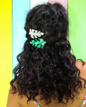 Banded - Acrylic Barrettes, Unbeleafable
