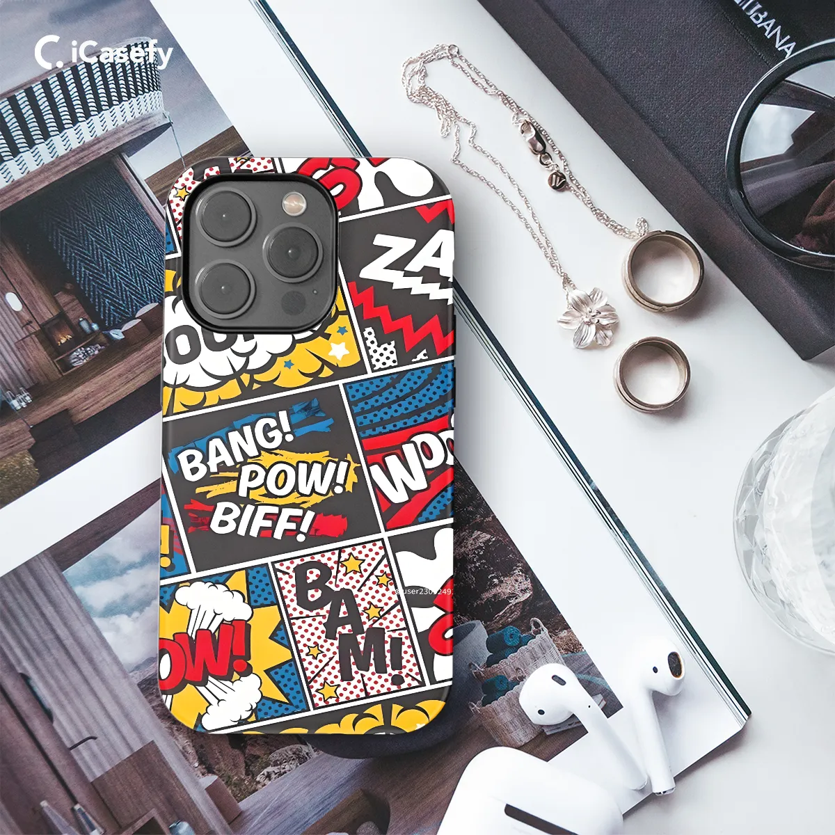Bang Pow Biff Cartoon Phone Case iPhone Samsung Pixel & More 82