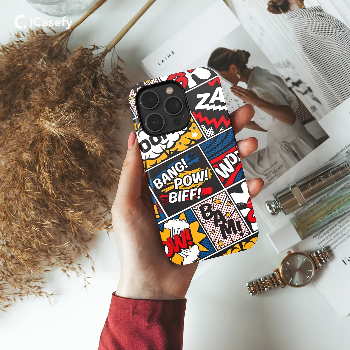 Bang Pow Biff Cartoon Phone Case iPhone Samsung Pixel & More 82