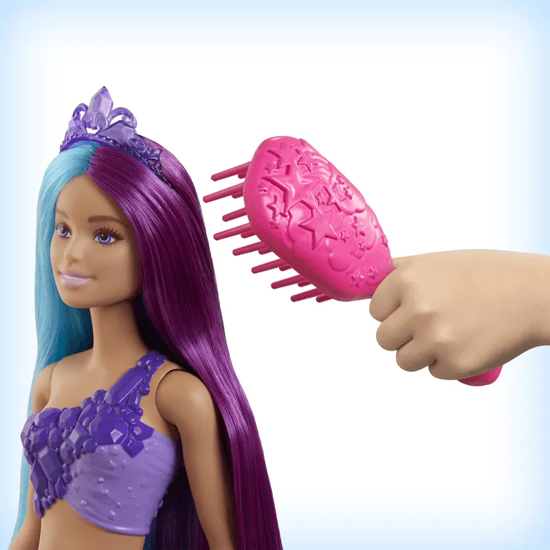 Barbie Dreamtopia Mermaid Doll with Extra-Long Two-Tone Fantasy Hair