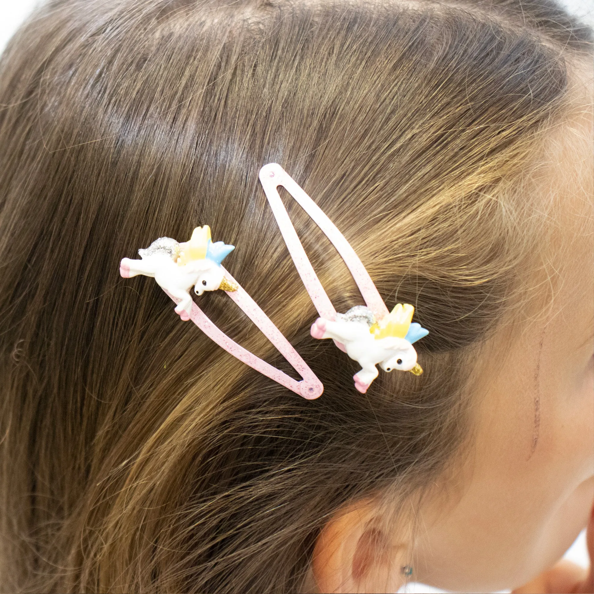 Barrettes à cheveux - Cheveaux roses - Horses