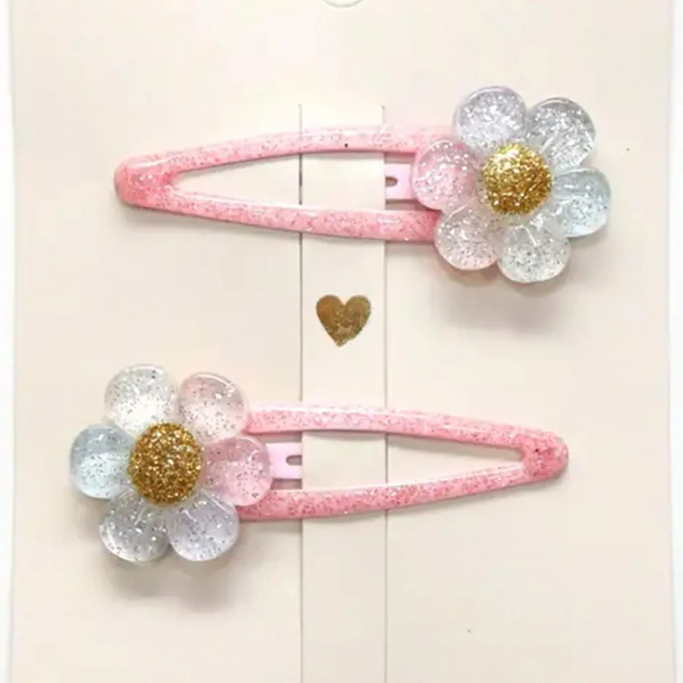 Barrettes à cheveux - Fleurs paquerettes Daisies