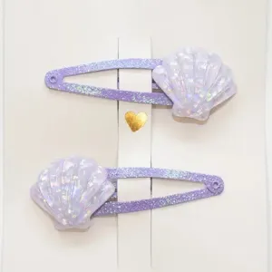 Barrettes à cheveux - Sirène parmes - Mermaids