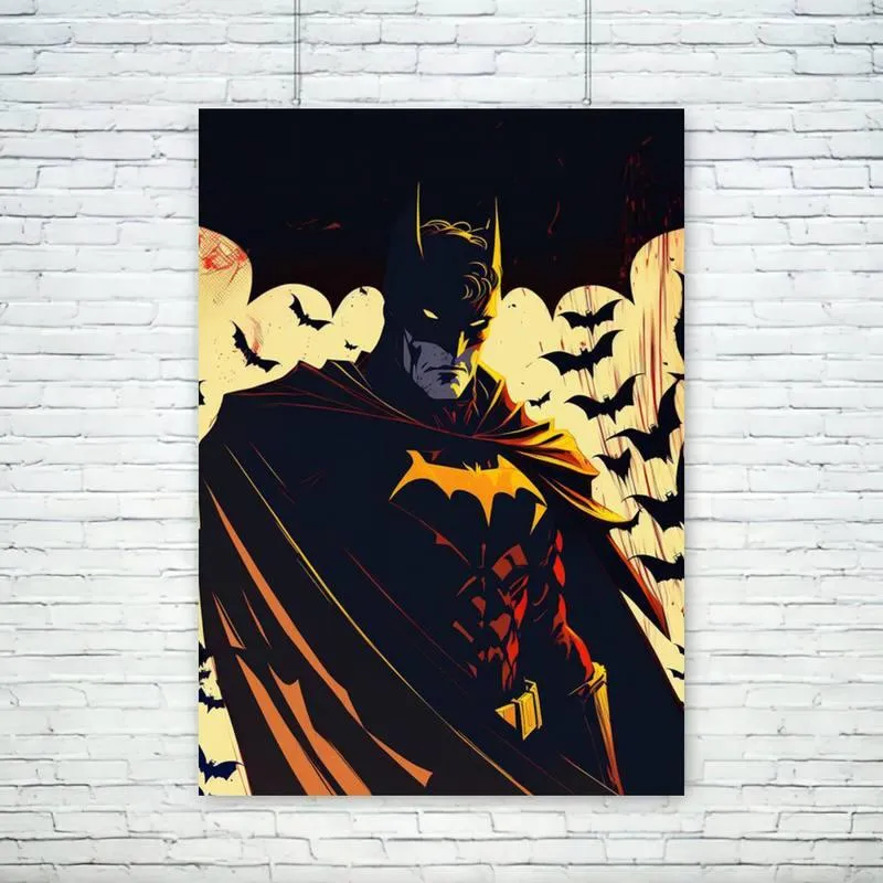 Batman Comic Artwork Poster