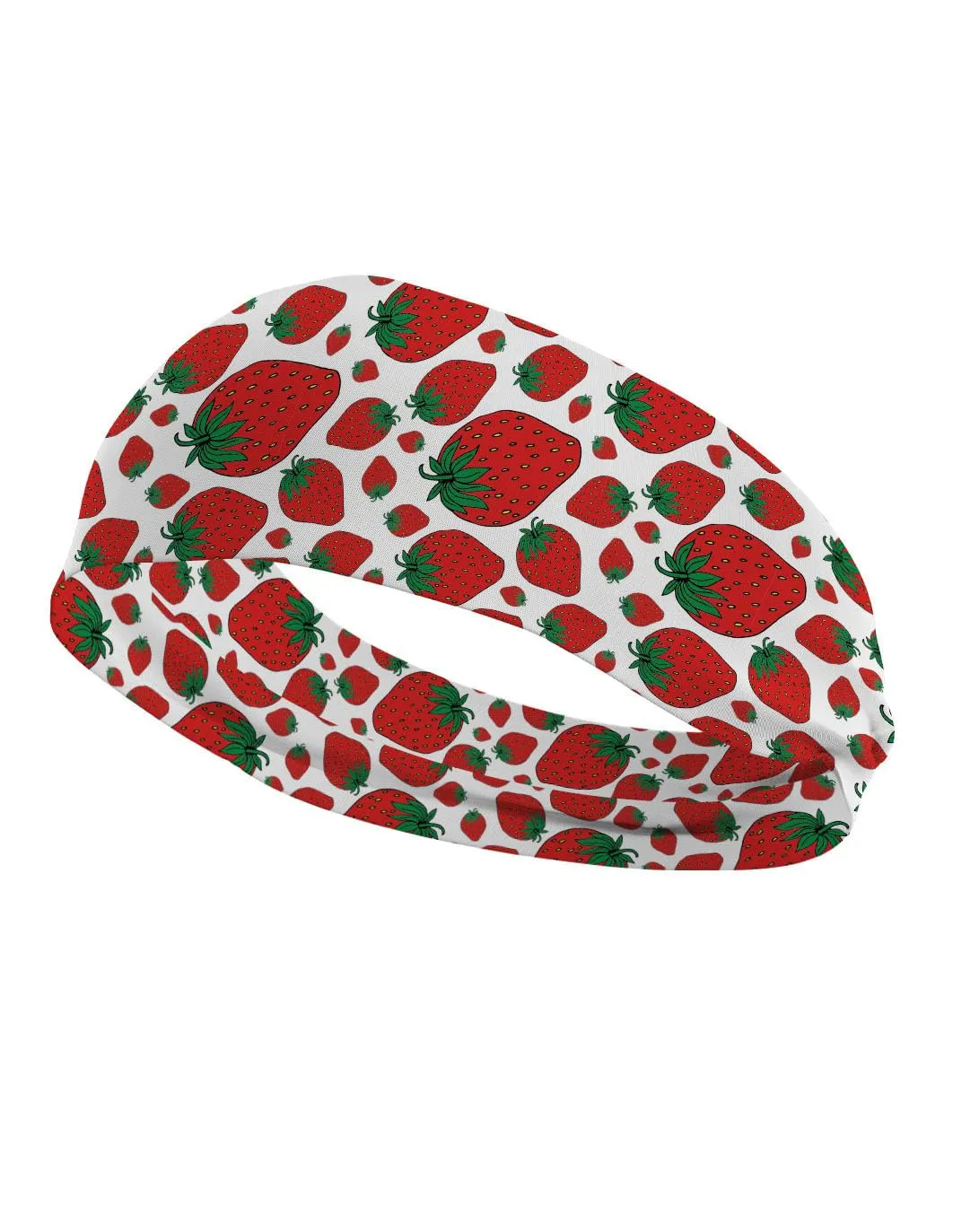 BBTDIN Strawberry Headband Turban Women Strawberry Headwarp Bandana Strawberry Hair Band Headwear BW45 (A)