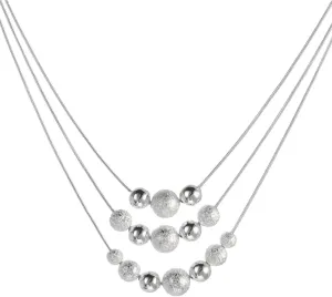 Beads Layered Necklaces Dainty Stylish Minimalist Design Pendant Necklace Clavicle Chain for Women (Multicolor, One Size)