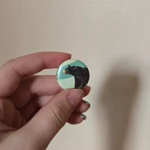 Bear Button Pin