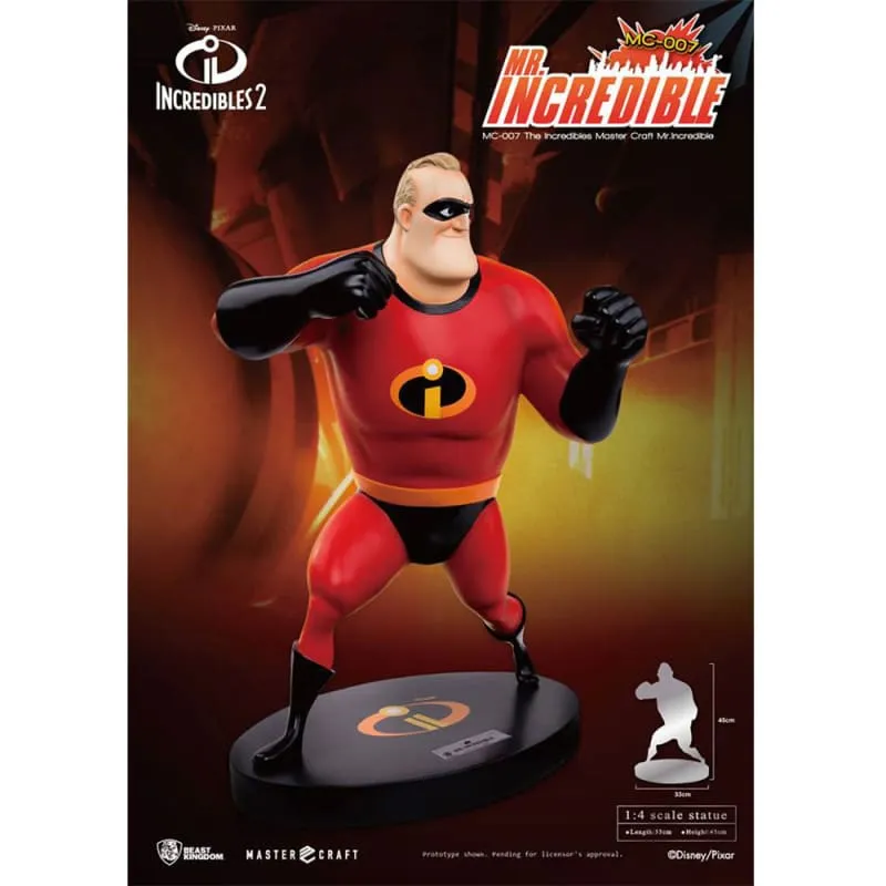 Beast Kingdom MC-007 Disney Pixar The Incredibles: Mr. Incredible 1:4 Scale Master Craft Figure Statue