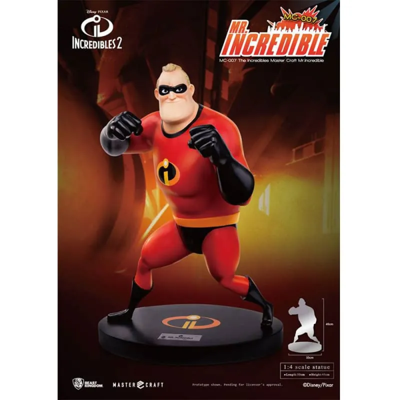 Beast Kingdom MC-007 Disney Pixar The Incredibles: Mr. Incredible 1:4 Scale Master Craft Figure Statue