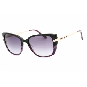 Bebe Women's Sunglasses - Jet Animal Zylonite Full Rim Cat Eye Frame | BB7237 001