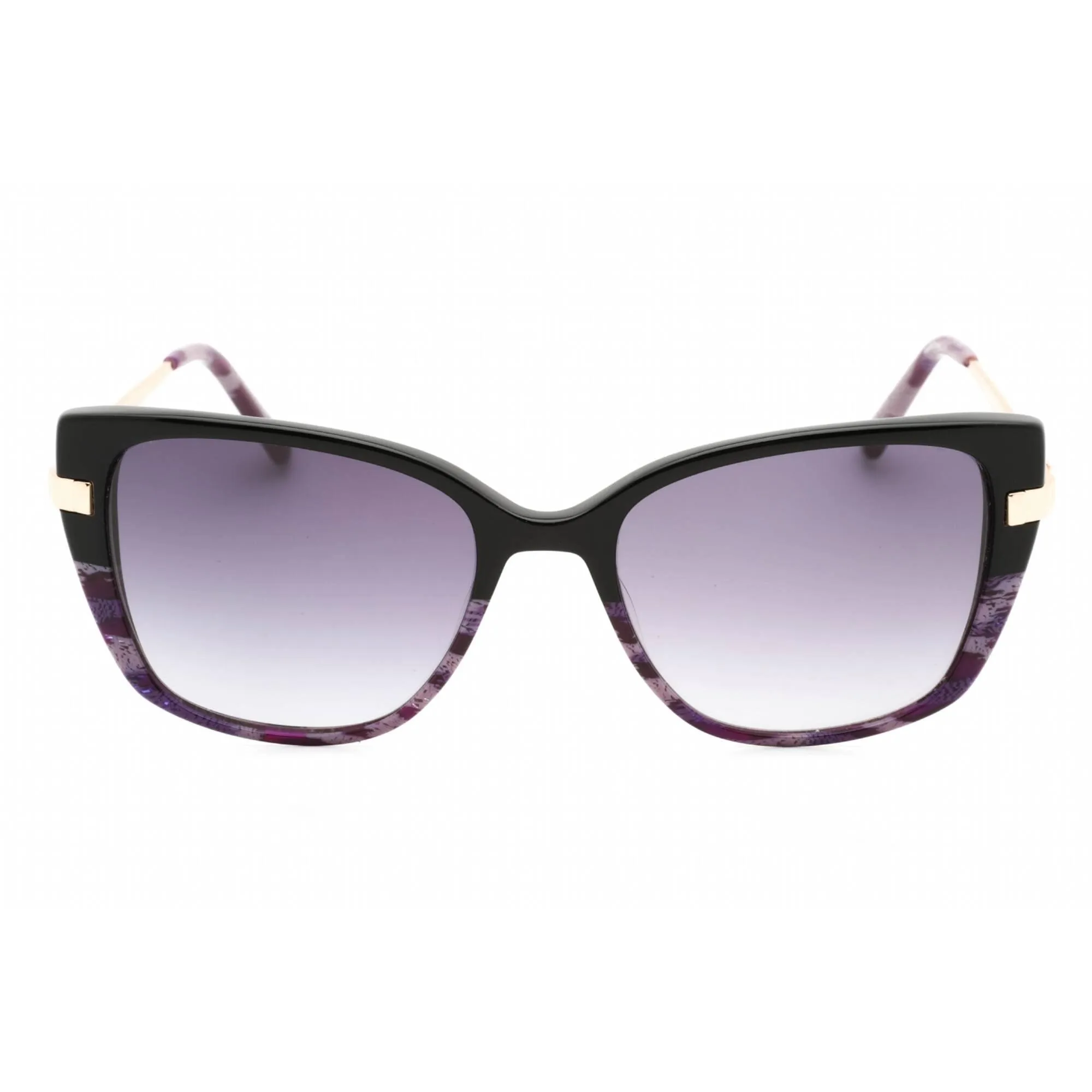 Bebe Women's Sunglasses - Jet Animal Zylonite Full Rim Cat Eye Frame | BB7237 001