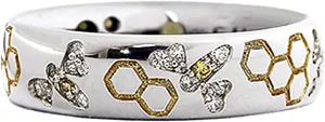 Bee Honeycomb Ring for Women Cute Rings Minimalist Design Rings