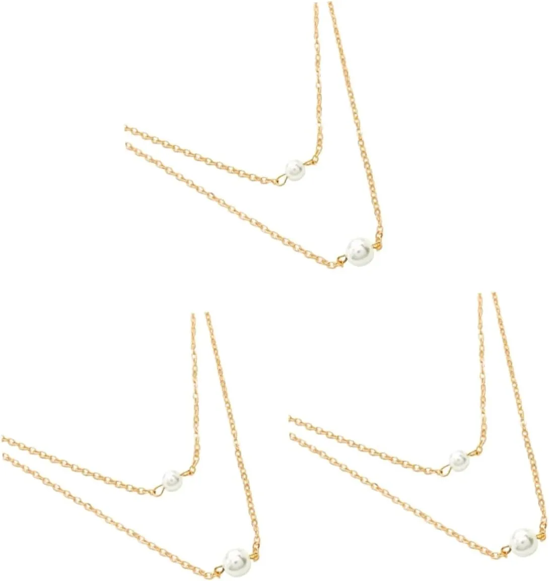 BESPORTBLE Pearl Necklace Vintage Jewelry for Women Necklace Jewelry Double Layer Neck Chains Pearl Choker Women