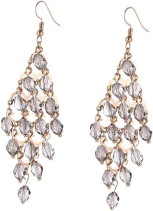 BESTYASH Women's Crystal Eardrop Earrings Bridal Fashion Simple and Beautiful Jewelry