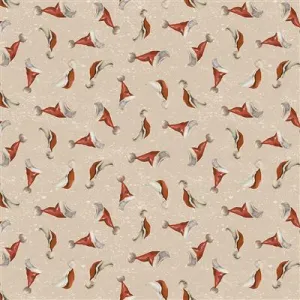 Better Not Pout Santa Hats - Light Taupe