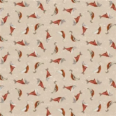 Better Not Pout Santa Hats - Light Taupe