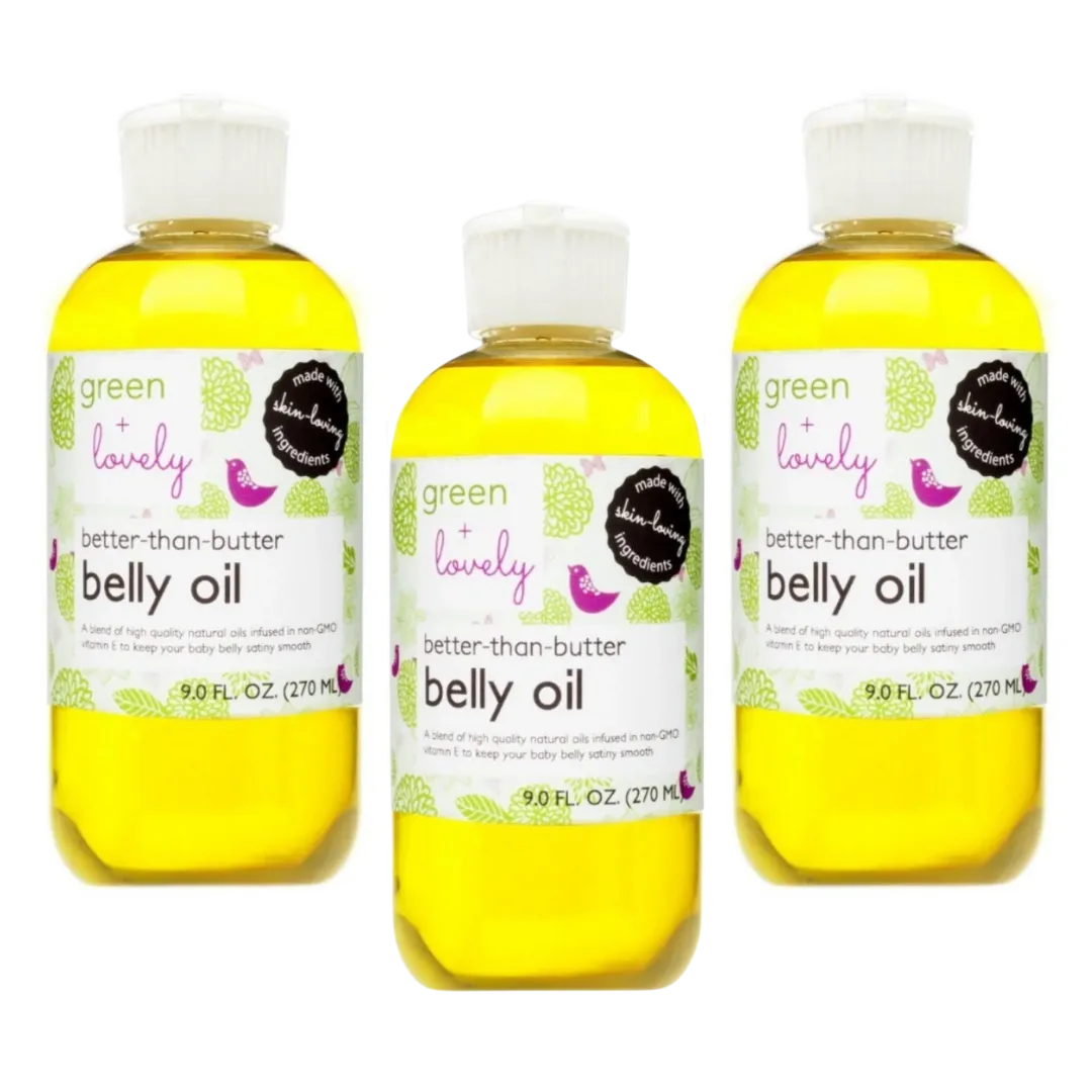 Better than Butter Pregnancy Belly Oil - Organic Oils - Stretch Mark Prevention - 8 oz.
