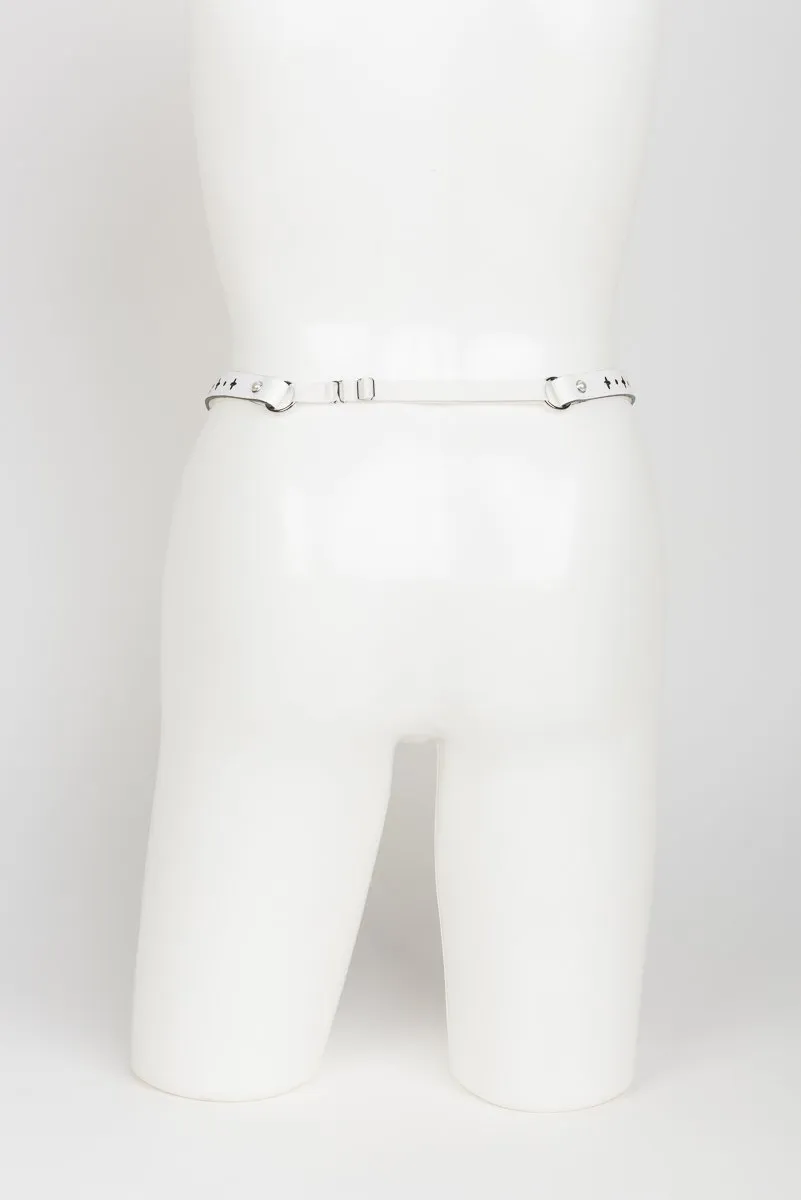 Bianco Garter Belt