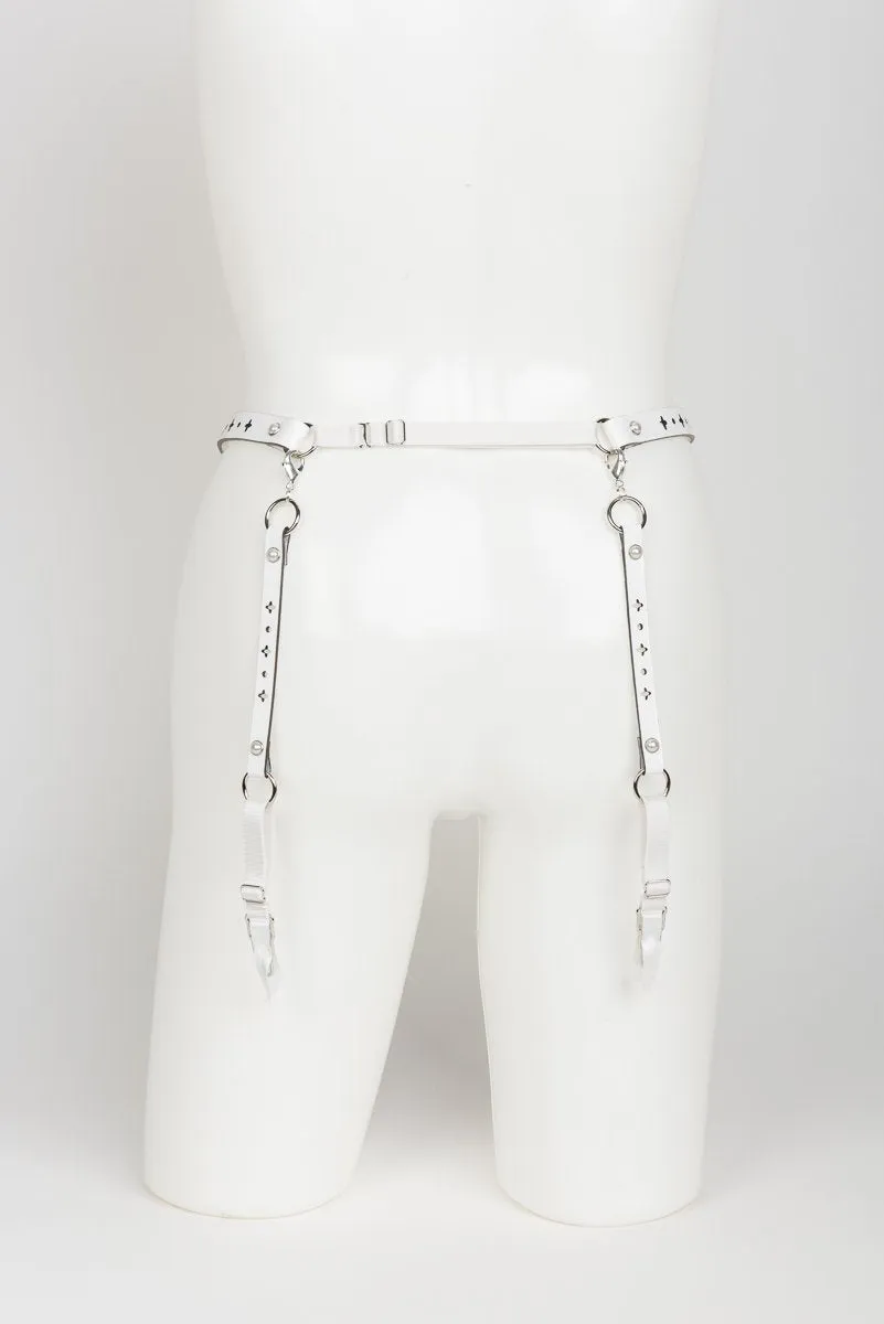 Bianco Garter Belt