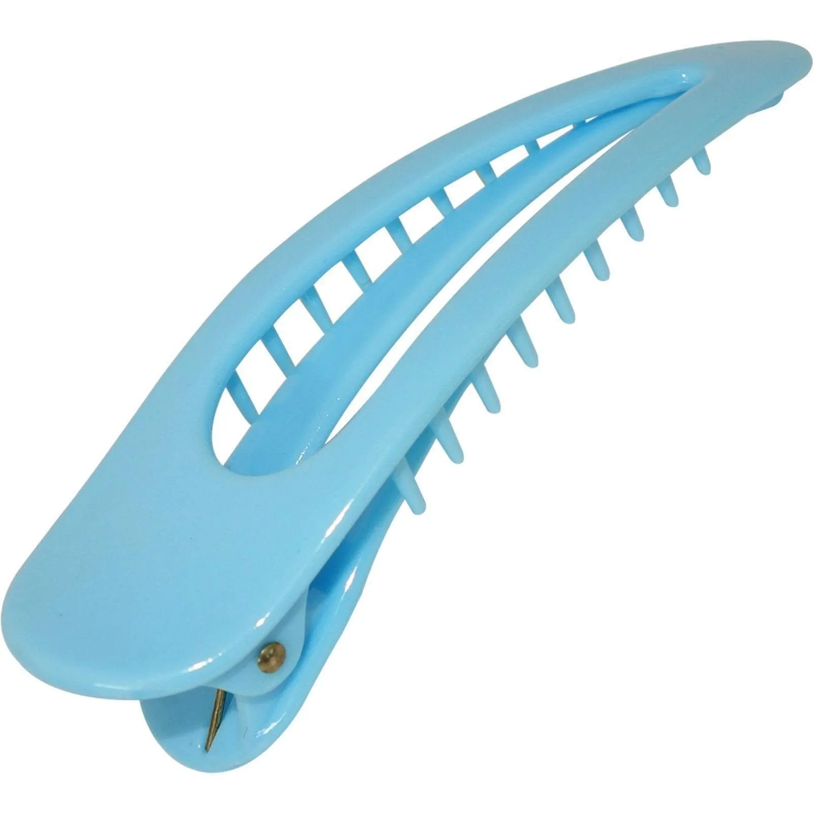 Big Blue Hair Claw Beak Clip Clamp Alligator Grip Grasp Clasp Slide Barrette